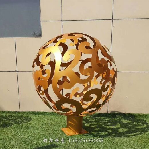 不锈钢景观球不锈钢圆形镂空球雕塑